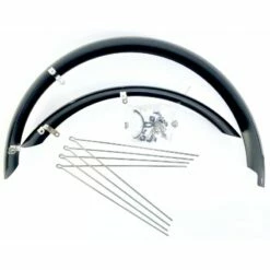 Custom Vélo Garde-Boue 26" Noir Satiné 80mm