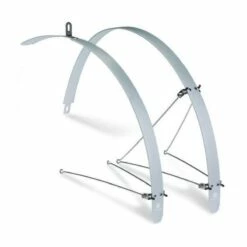 Custom Vélo Garde-Boue 26/28 Pouces Alu Silver 55mm Edge Design