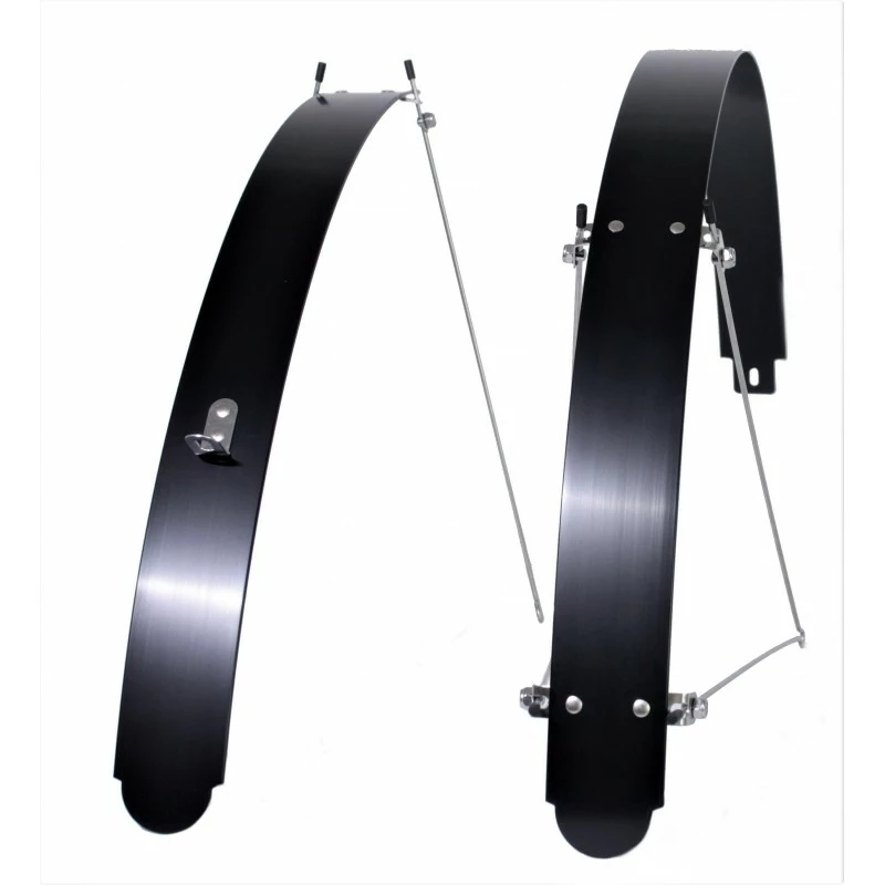 Custom Vélo Garde-Boue 26/28 Pouces Alu Noir 55mm Edge Design 2 Custom Vélo Garde-Boue 26/28 Pouces Alu Noir 55mm Edge Design – Image 2