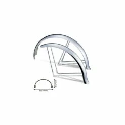 Custom Vélo Garde-Boue 26" Chrome 80mm