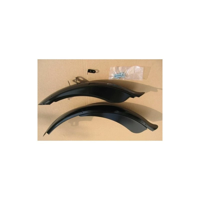 Custom Vélo Garde-Boue 26" Custom Court Noir 2 Custom Vélo Garde-Boue 26" Custom Court Noir – Image 2