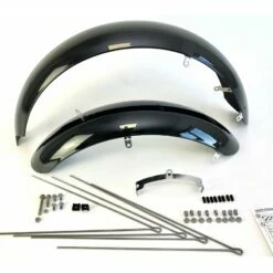 Custom Vélo Garde-Boue Fat Bike 20" Noir Brillant 124mm -Promos Custom Vélo Magasin garde boue velo fat bike 20 noir brillant 124mm fatbike 2