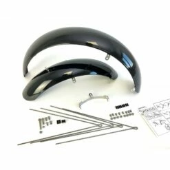 Custom Vélo Garde-Boue Fat Bike 20" Noir Brillant 124mm