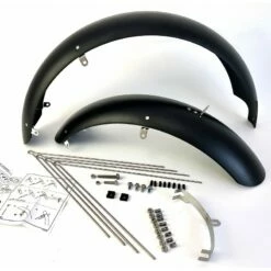 Custom Vélo Garde-Boue Fat Bike 20" Noir Mat 124mm -Promos Custom Vélo Magasin garde boue velo fat bike 20 noir pouces 124mm fatbike 2