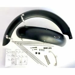 Custom Vélo Garde-Boue Fat Bike 20" Noir Mat 124mm