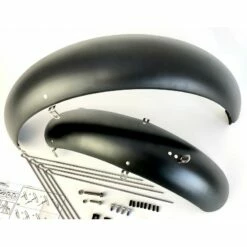 Custom Vélo Garde-Boue Fat Bike 20" Noir Mat 124mm -Promos Custom Vélo Magasin garde boue velo fat bike 20 noir pouces 124mm fatbike 3