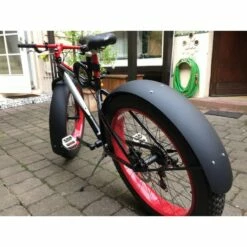 Custom Vélo Garde-Boue Fat Bike 26" Noir Mat Extra Large 123mm -Promos Custom Vélo Magasin garde boue velo fat bike 26 noir extra large 123mm 5