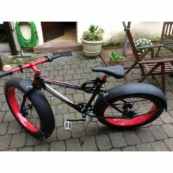 Custom Vélo Garde-Boue Fat Bike 26" Noir Mat Extra Large 123mm -Promos Custom Vélo Magasin garde boue velo fat bike 26 noir extra large 123mm 6