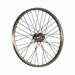 Custom Vélo Roue Arrière Aluminium 20" 36 Rayons Rétropédalage Argent