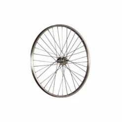 Custom Vélo Roue Arrière Aluminium 26" 36 Rayons Rétropédalage 3 Vitesses Argent