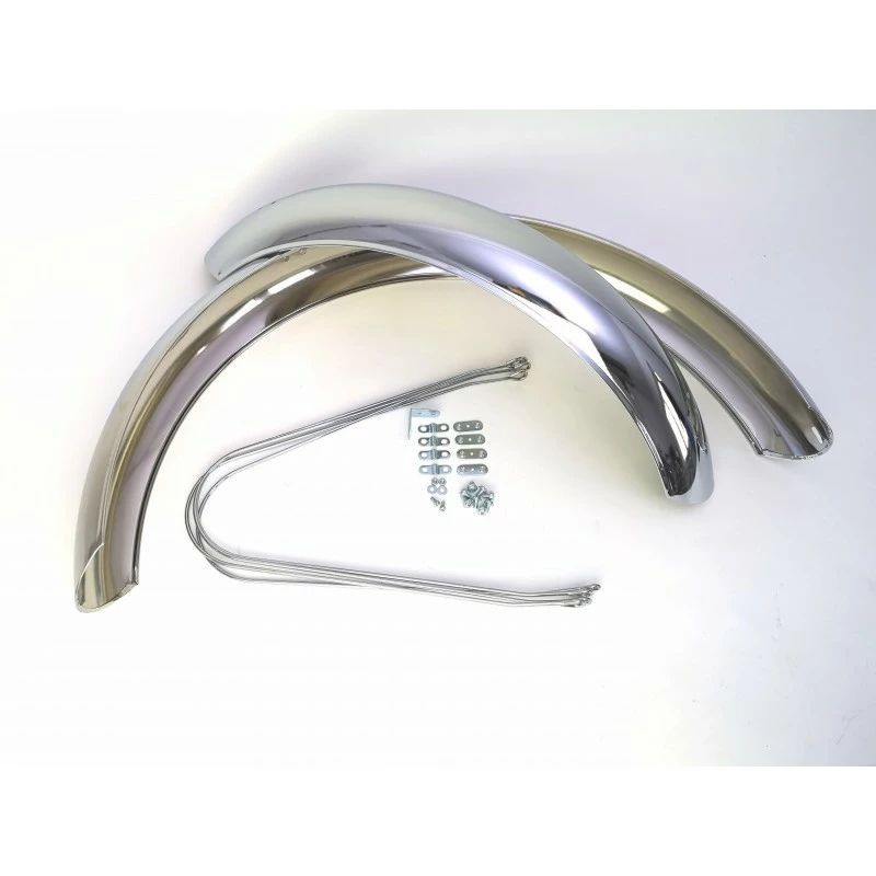 Custom Vélo Garde-Boue 24/26 Pouces Chrome 100mm 1 Custom Vélo Garde-Boue 24/26 Pouces Chrome 100mm