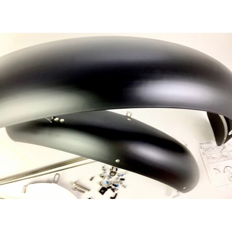 Custom Vélo Garde-Boue Fat Bike 26" X 4.0-4.8 Noir Mat 2 Custom Vélo Garde-Boue Fat Bike 26" X 4.0-4.8 Noir Mat – Image 2