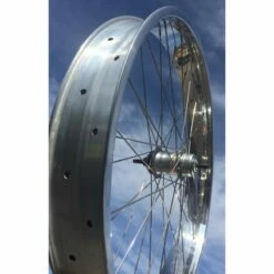 Custom Vélo Roue Arrière 26" 82mm Alu Poli Chrome 3 Vitesses -Promos Custom Vélo Magasin roue arriere 26 82mm alu poli chrome 3 vitesses jante large pour velo 3