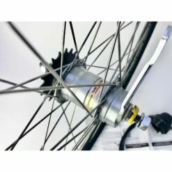 Custom Vélo Roue Arrière Aluminium 26" Double Paroi 3 Vitesses Noir Mat -Promos Custom Vélo Magasin roue arriere velo aluminium 26 double paroi 3 vitesses noir mat retropedalage cruiser chopper 2