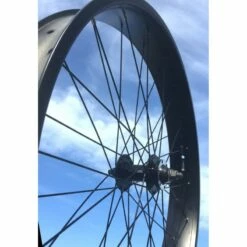 Custom Vélo Roue Avant 24" 82mm Alu Noir Mat Disque -Promos Custom Vélo Magasin roue avant 24 82mm alu noir mat disque large velo 3