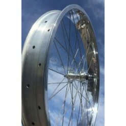 Custom Vélo Roue Avant 24" 82mm Alu Poli Chrome Disque -Promos Custom Vélo Magasin roue avant 24 82mm alu poli chrome disque large velo 4